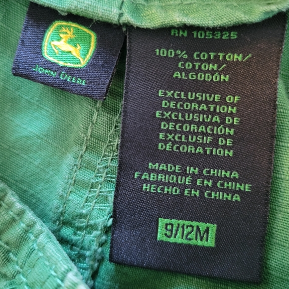 9-12 months John Deere Overalls - Picture 2 of 4